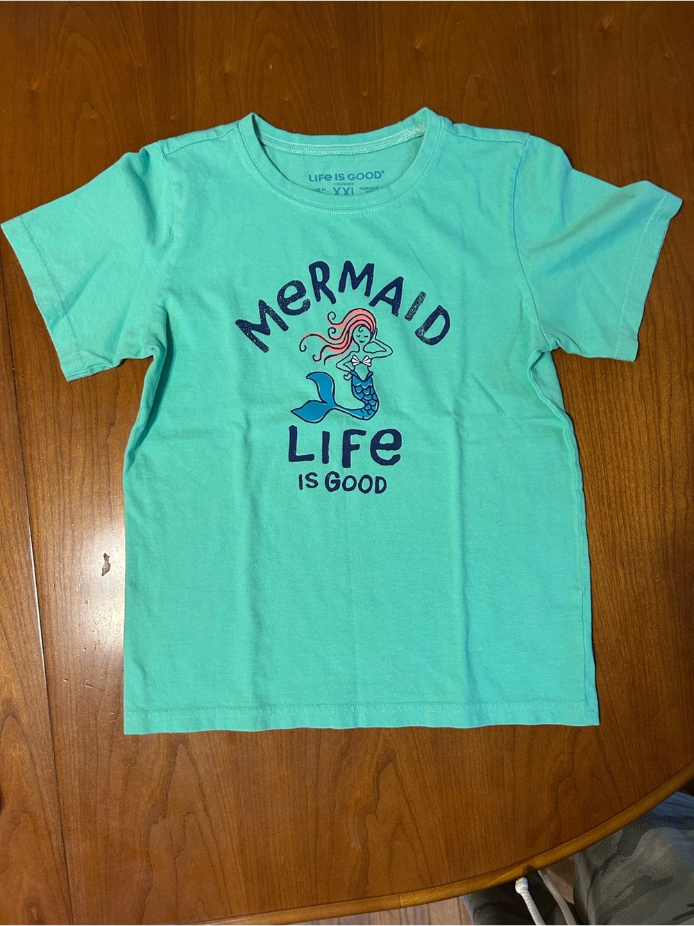 Life Is Good Kids Aqua Mermaid Graphic Tee